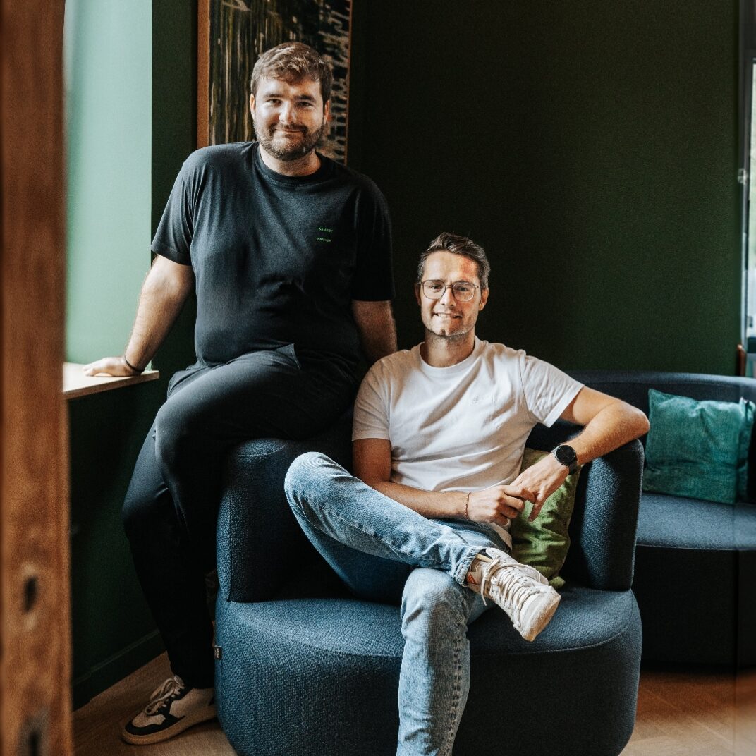 Les 2 fondateurs d'Arduenna gin Martin et François